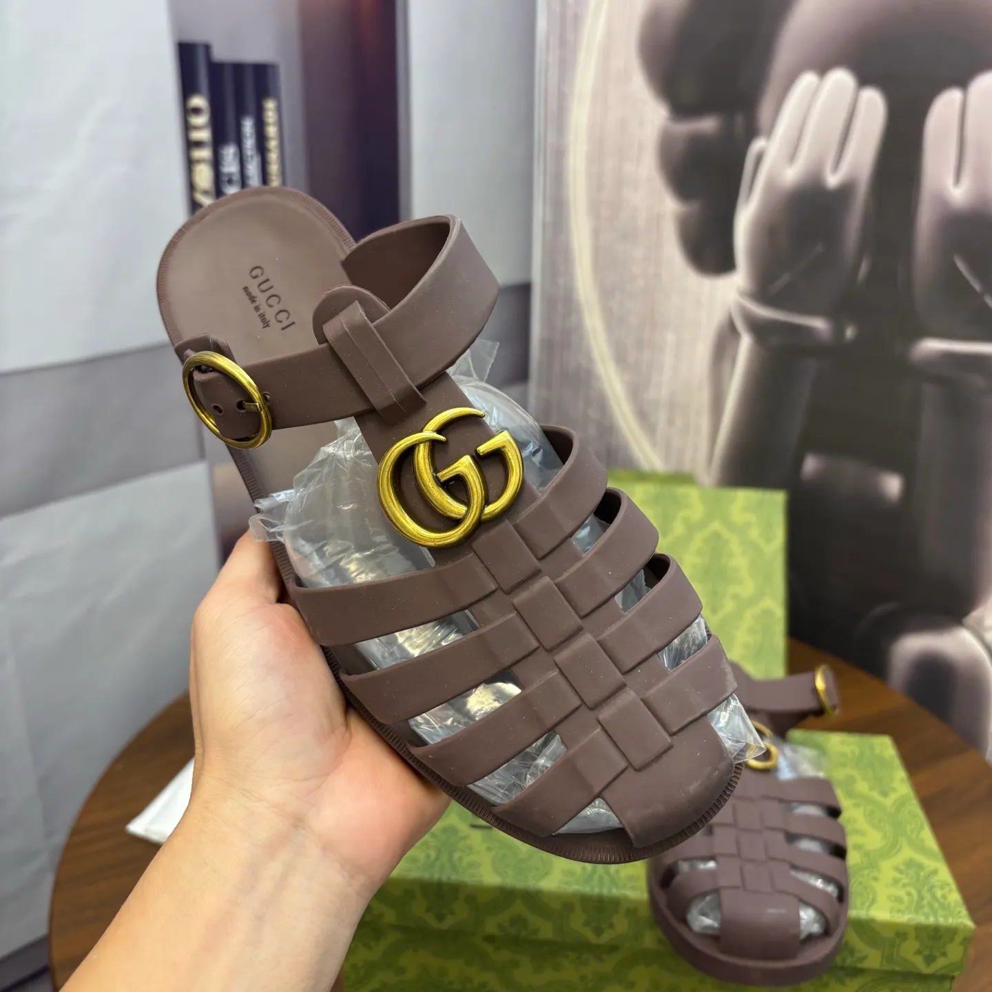 Men's shoes 260💰 [Gucci] Counter quality, top-quality original goods, real photos! Original TPU material, fine workmanship, comfortable; genuine 1:1 replica Size: 38 ~ 46